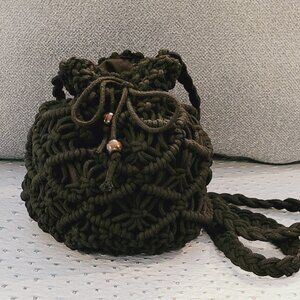 NWOT Lined Crochet Shoulder Bag